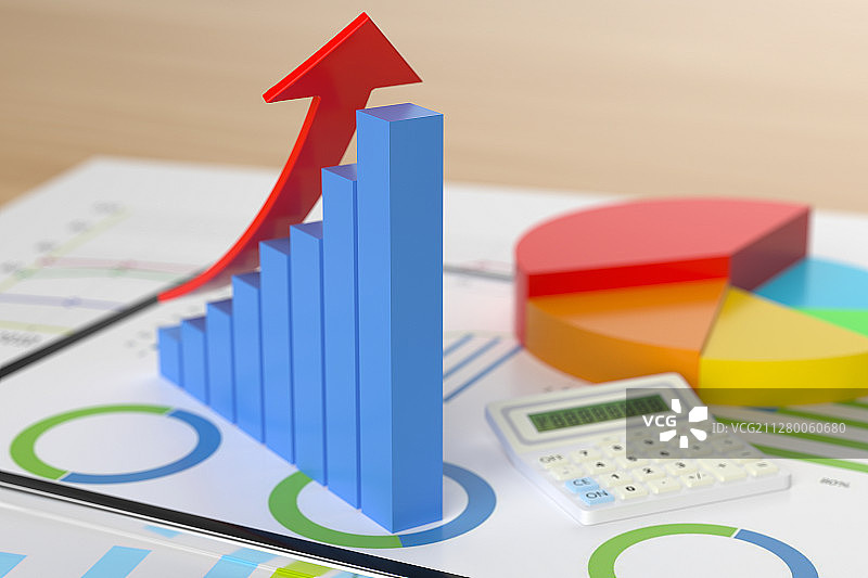 3D财经图标图片素材