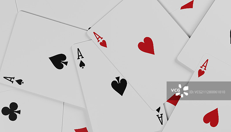 散落的扑克牌图片素材