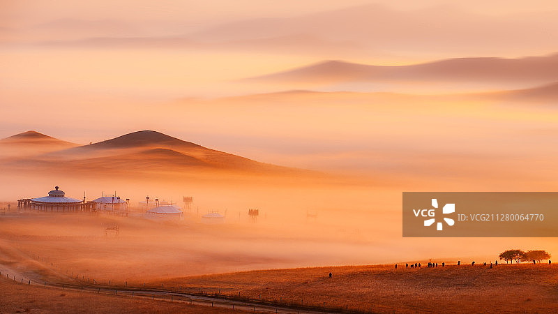 坝上秋色2图片素材