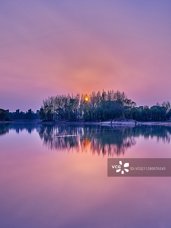 夕阳晚照图片素材