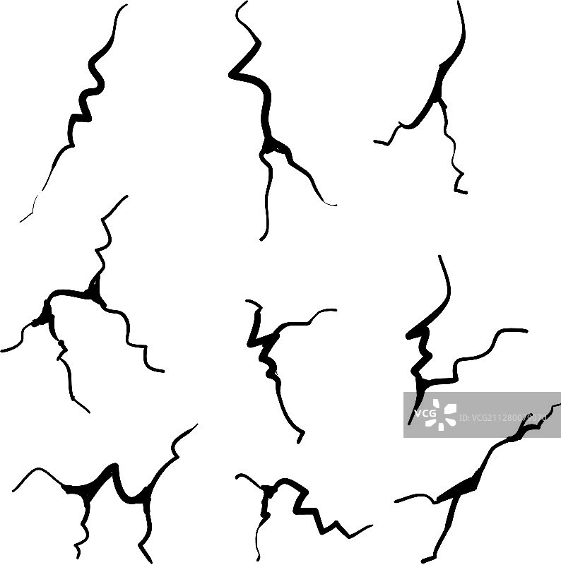 卡通手绘裂纹玻璃鸡蛋图片素材