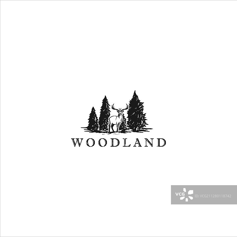 野生动物logo设计模板图片素材