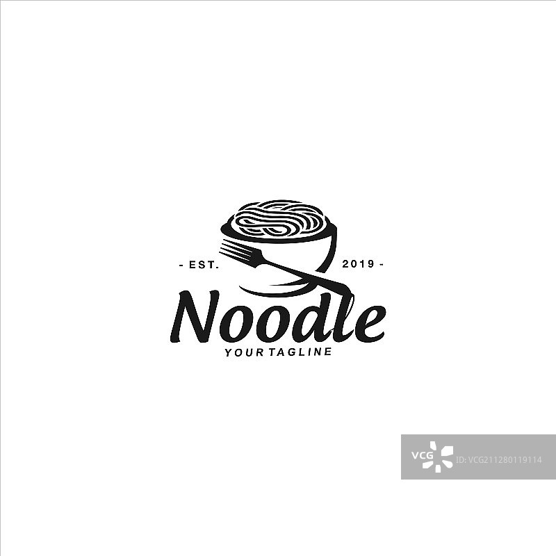 面条Logo设计模板图片素材