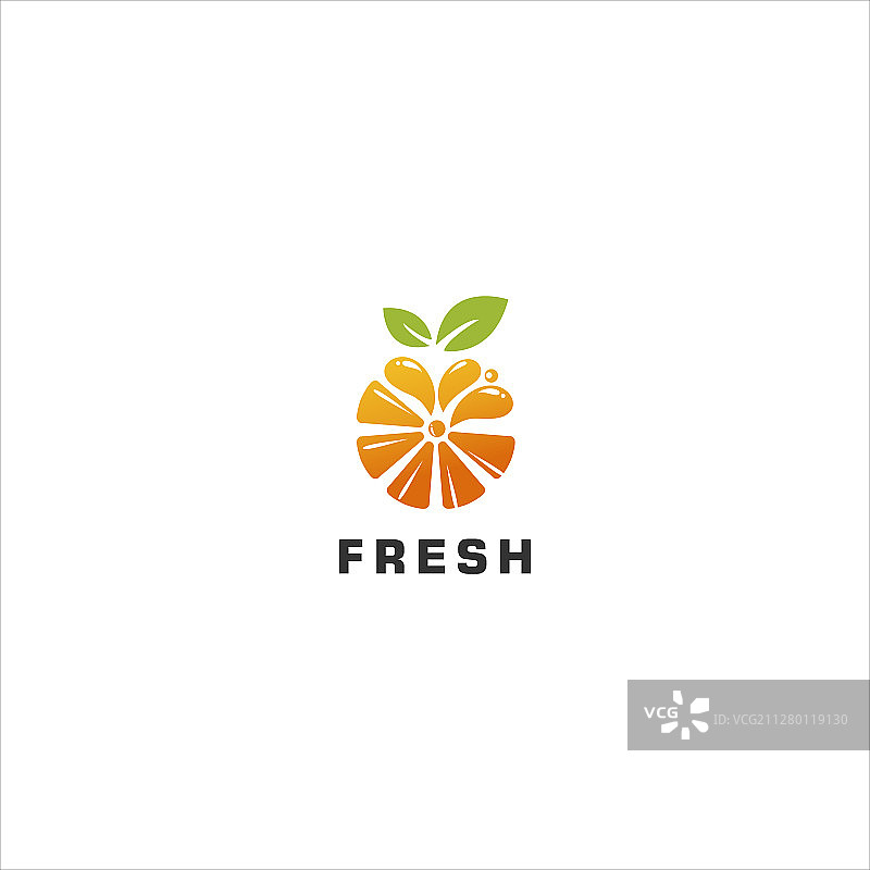 橙汁logo设计模板图片素材
