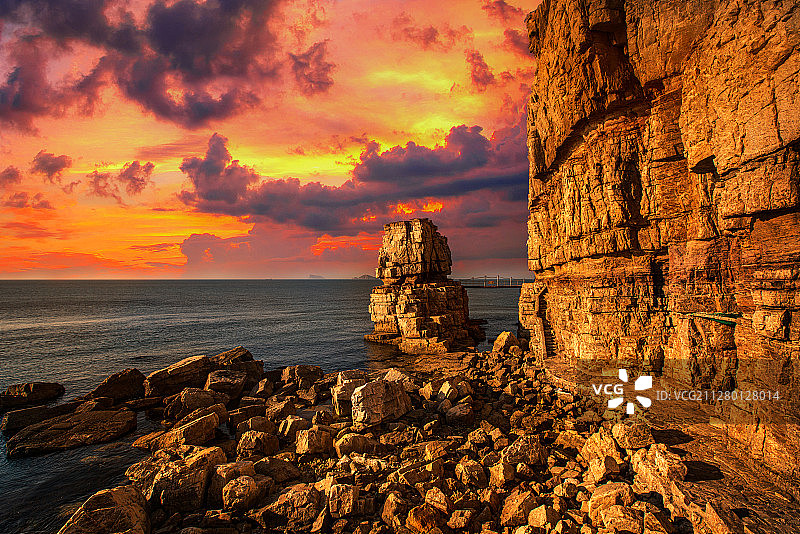 蓬莱大黑山岛图片素材