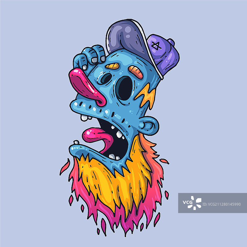 有趣的男人脸部创意图片素材