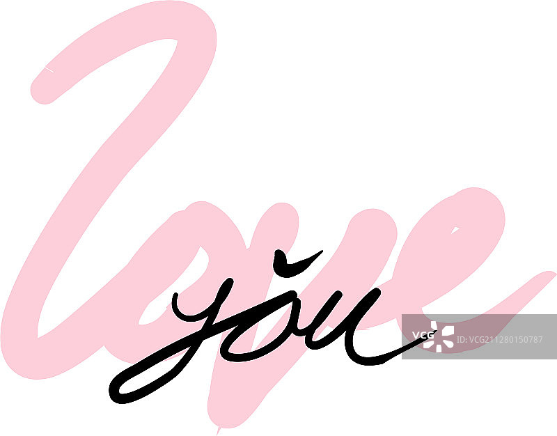 手绘细线风格的爱心连接图片素材