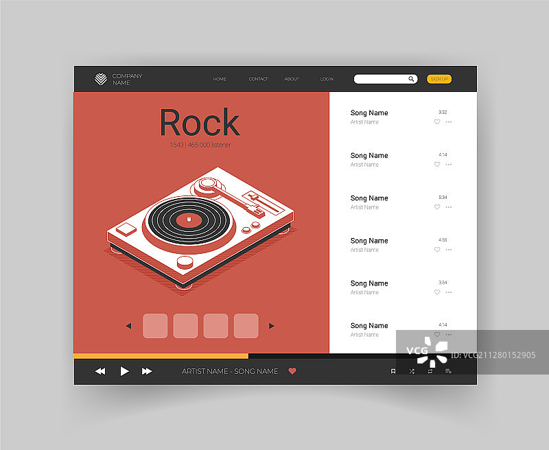 App界面音乐播放器图片素材
