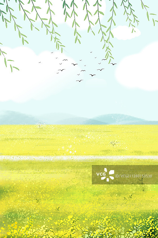 传统二十四节气清明 春游好时节图片素材