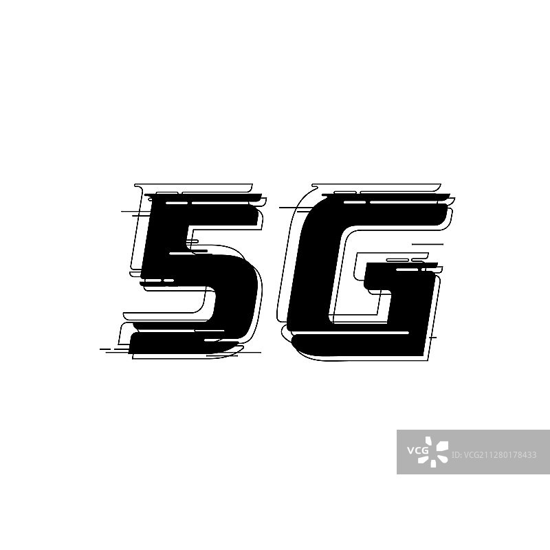 5G标志设计模板图片素材
