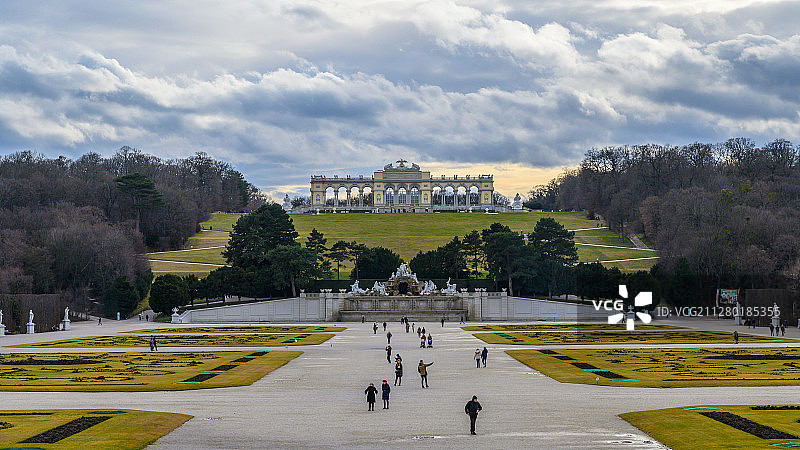 奥地利美泉宫后花园图片素材