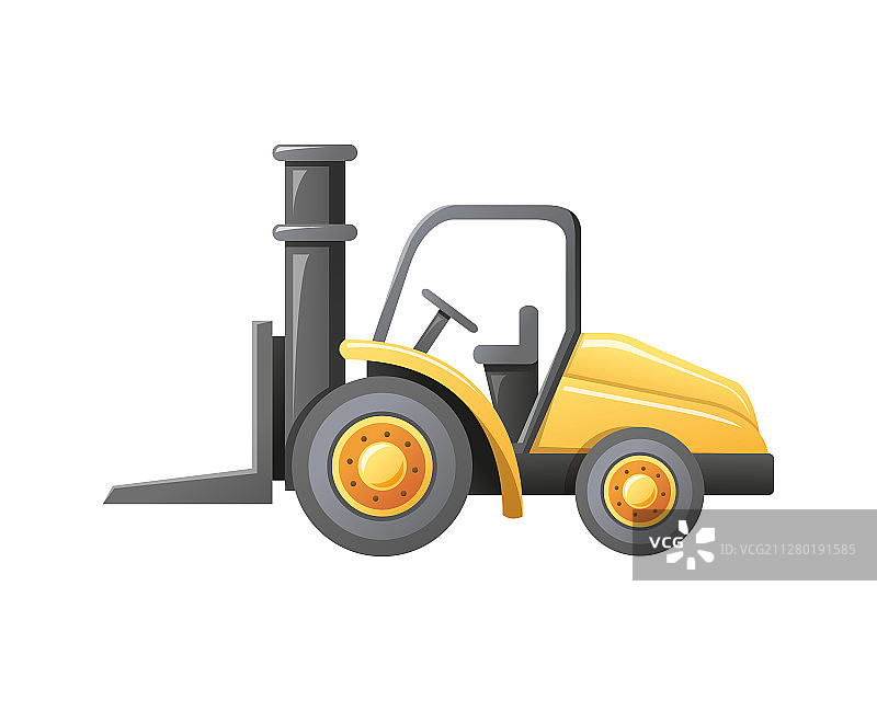 叉车装载机仓库图片素材