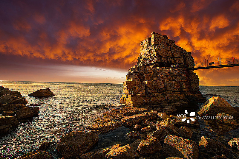 蓬莱大黑山岛图片素材