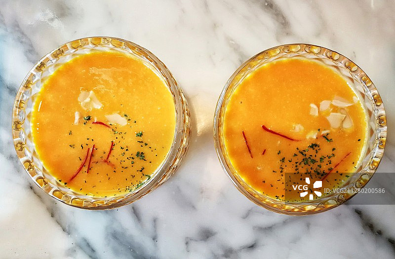 美食静物：南瓜粥图片素材