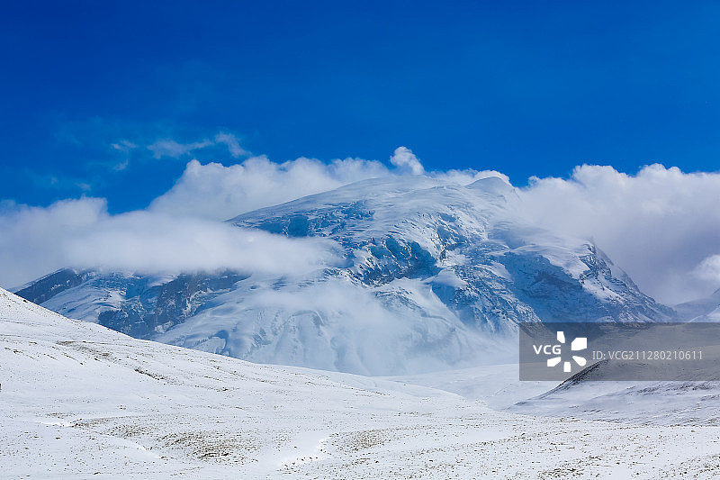 高原冰峰   新疆喀什图片素材