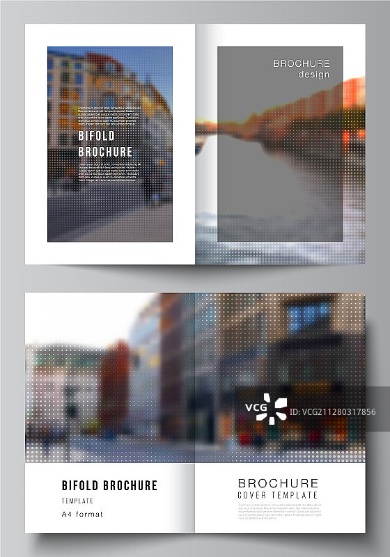 两张A4封面样机设计版式图片素材