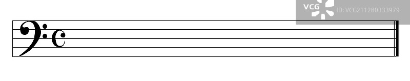 低音谱号音乐符号Web Banner图片素材