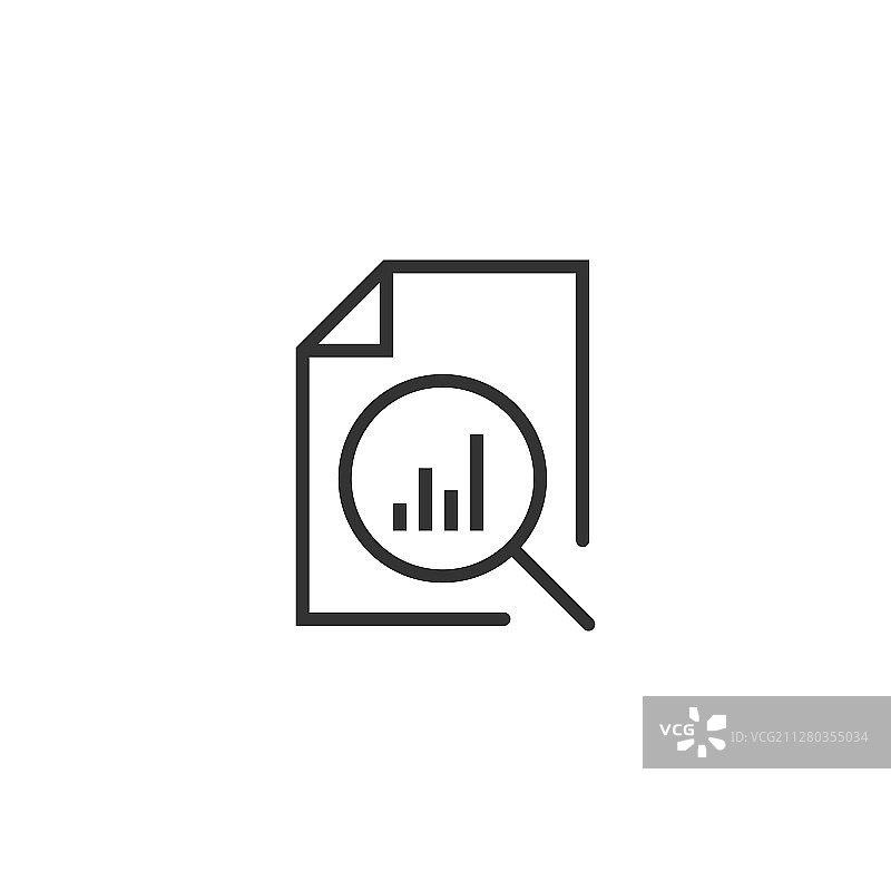 扁平风格的财务报表图标图片素材