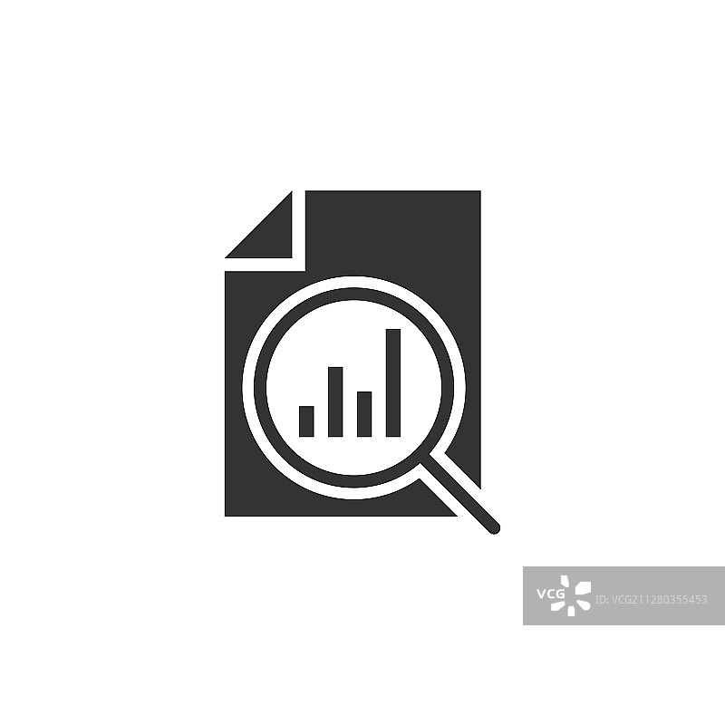 扁平风格的财务报表图标图片素材