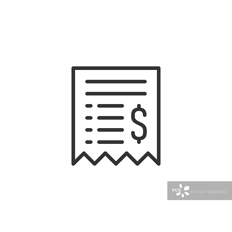 扁平风格支票图标图片素材