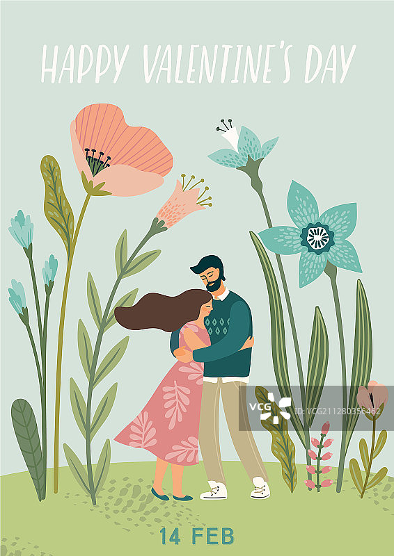 浪漫情侣图片素材