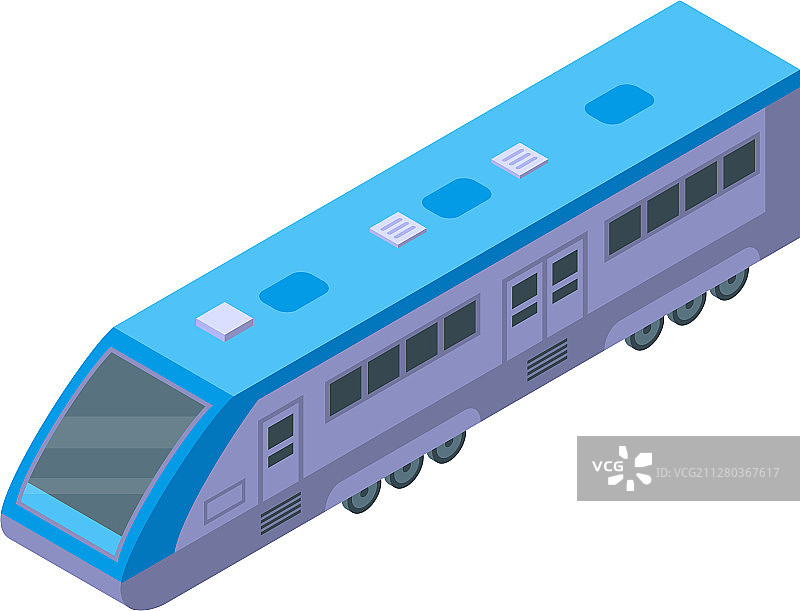 高速列车图标2.5D风格图片素材
