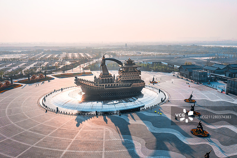 西安昆明池图片素材