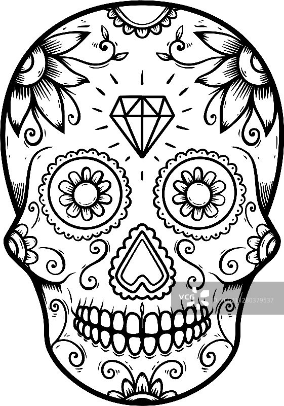 墨西哥亡灵节海报设计元素图片素材