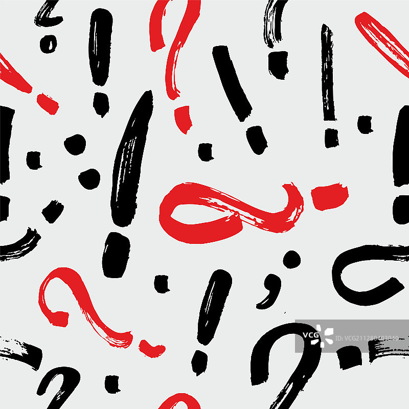 问号和感叹号无缝背景图片素材