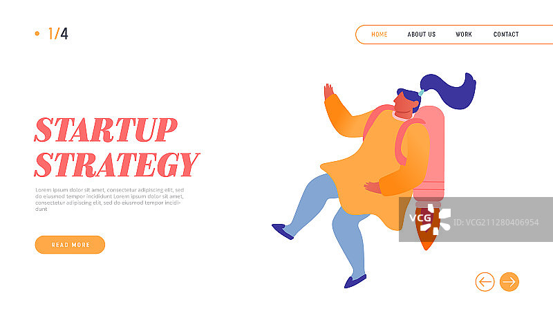 职业发展助力成功网站着陆页图片素材