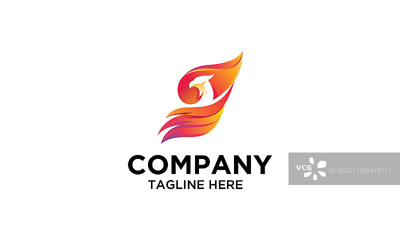 鸟类鹰隼翅膀标志图片素材