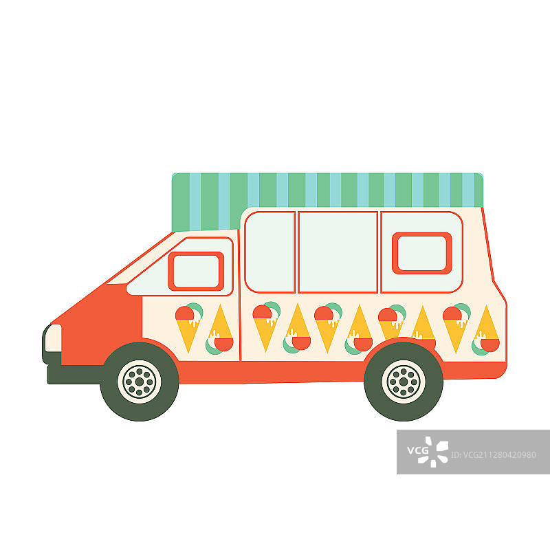 冰激淋车图片素材