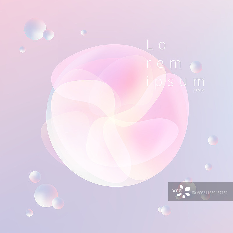 抽象潮流3D液体圆形元素图片素材