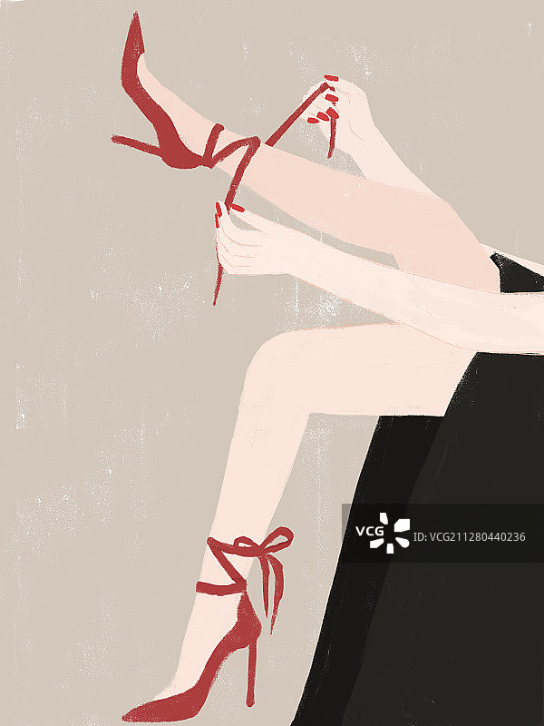 红色高跟鞋图片素材