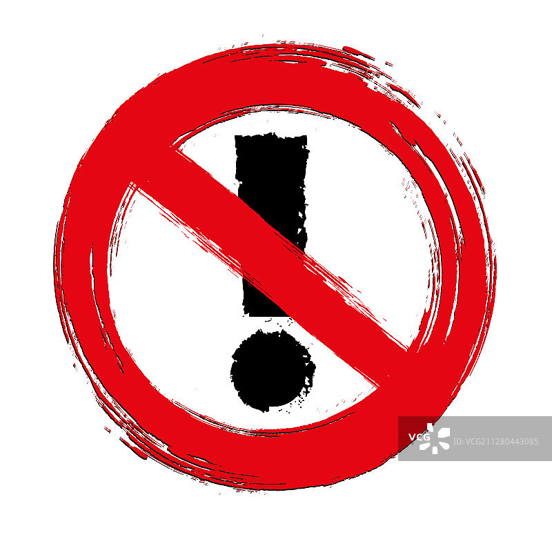 交通禁行警告标志图片素材