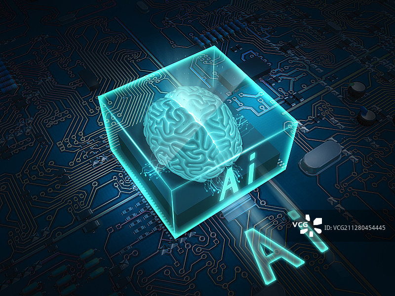 现代化科技大脑图片素材
