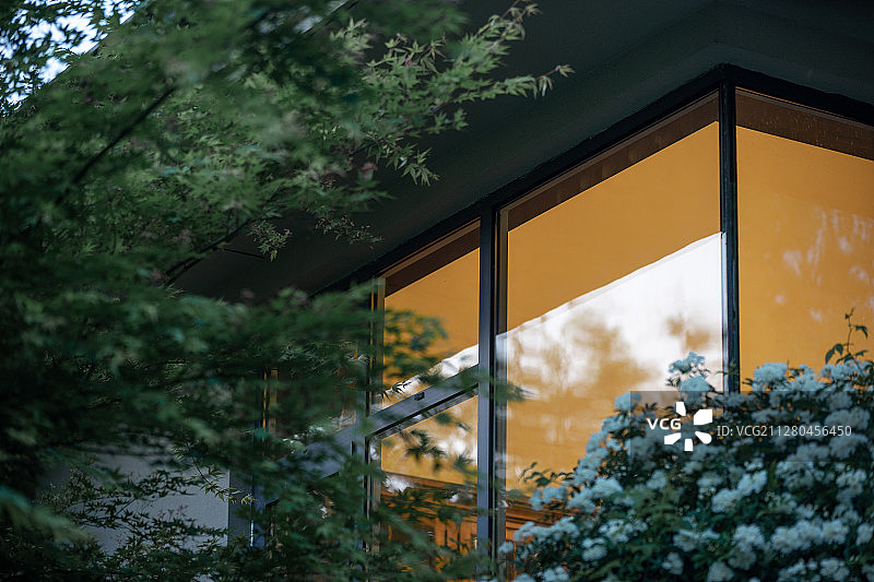 别墅夜景图片素材