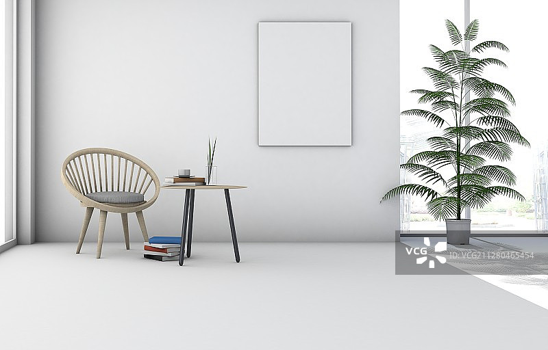 极简室内客厅办公图片素材