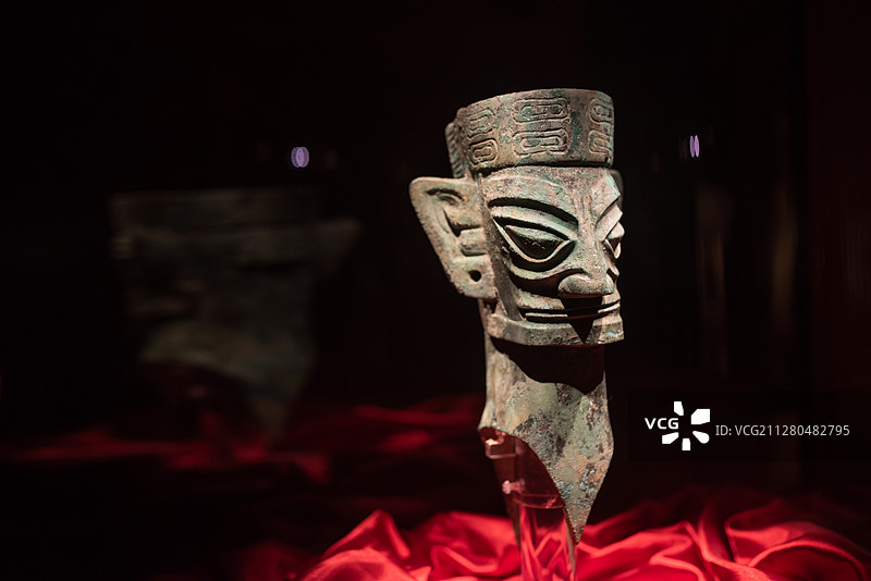 四川广汉三星堆博物馆影集图片素材