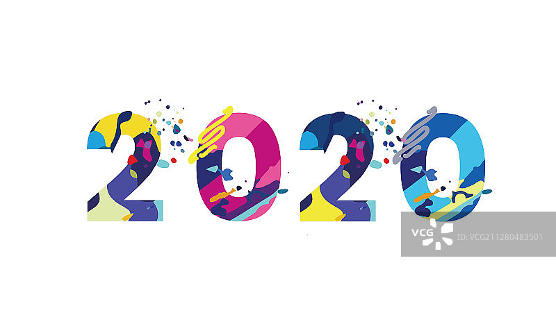 2020字体设计图片素材