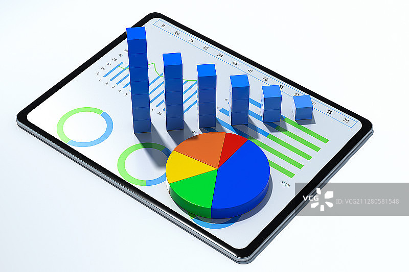 3D财经图标和手机图片素材