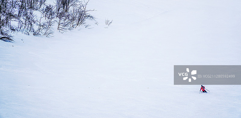 日本小樽天狗山滑雪场自然景观图片素材