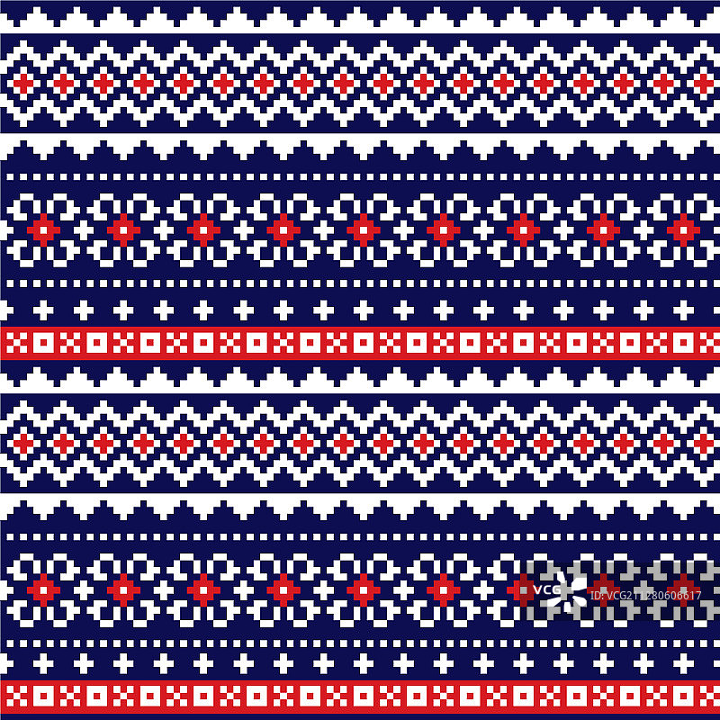 费尔岛传统针织图案图片素材
