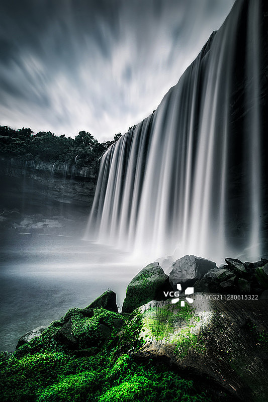 重庆万州大瀑布图片素材