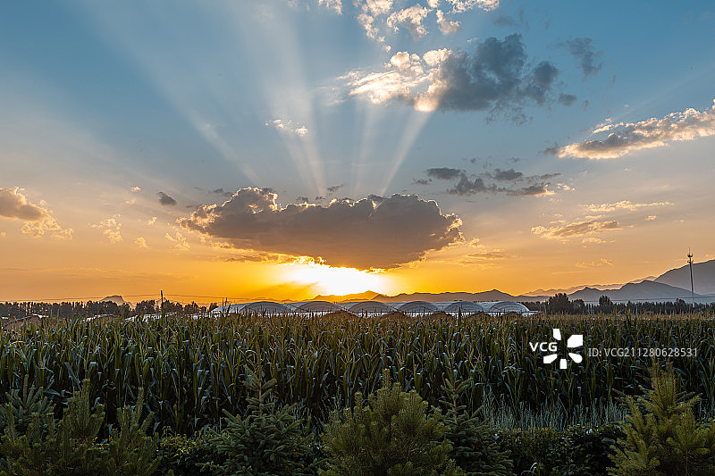 呼和浩特坝上银河美景图片素材