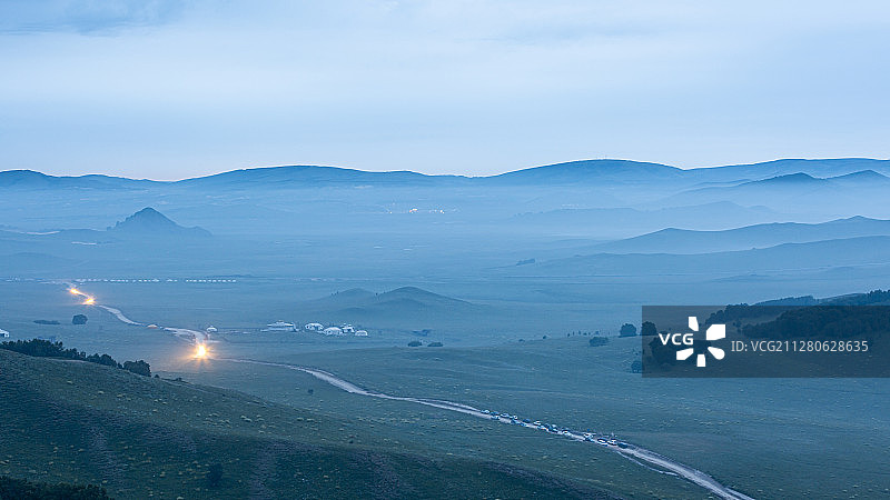 呼和浩特坝上银河美景图片素材