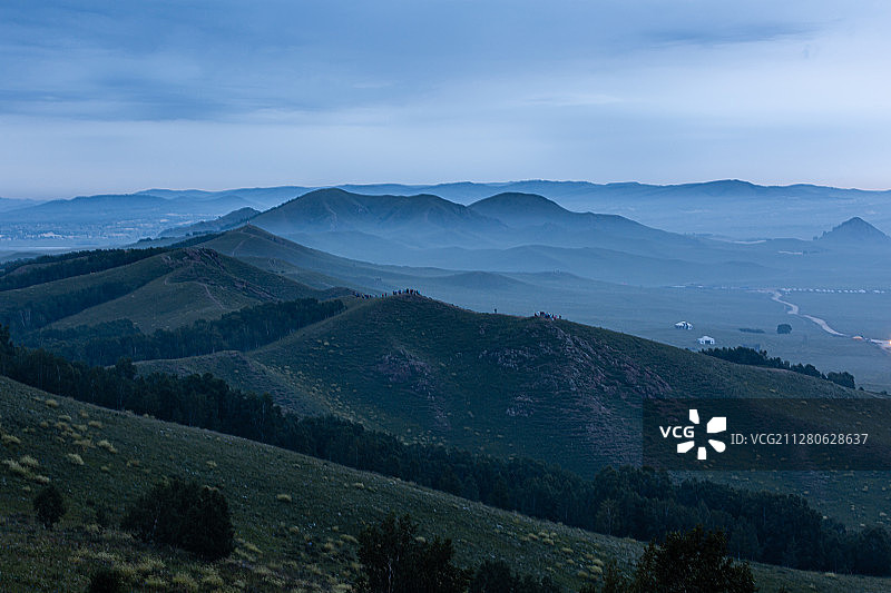 呼和浩特坝上银河美景图片素材