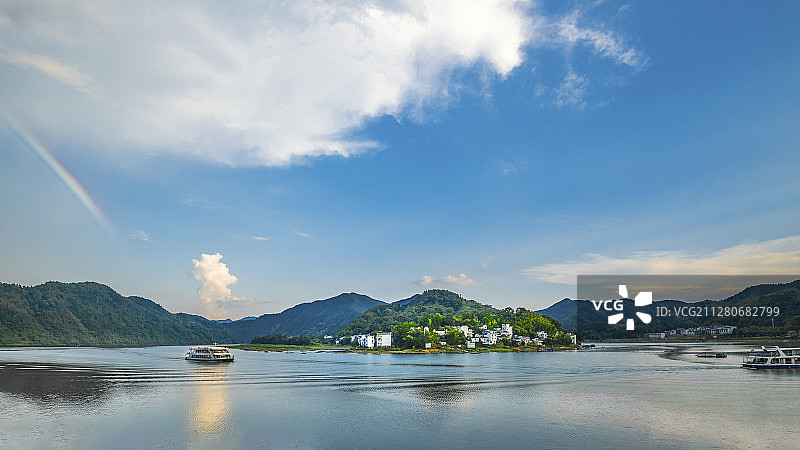 唯美新安江图片素材