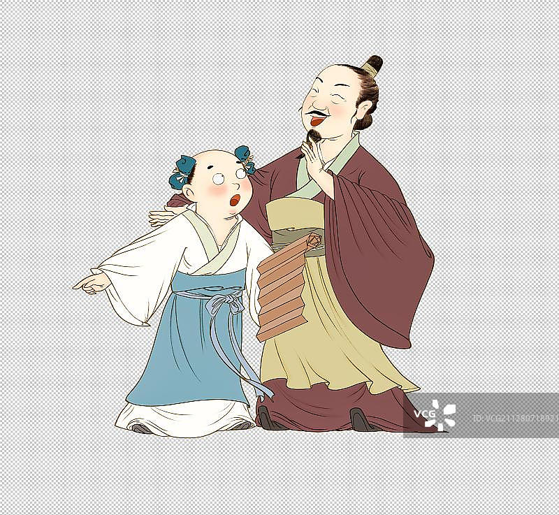 按图索骥成语故事图片素材