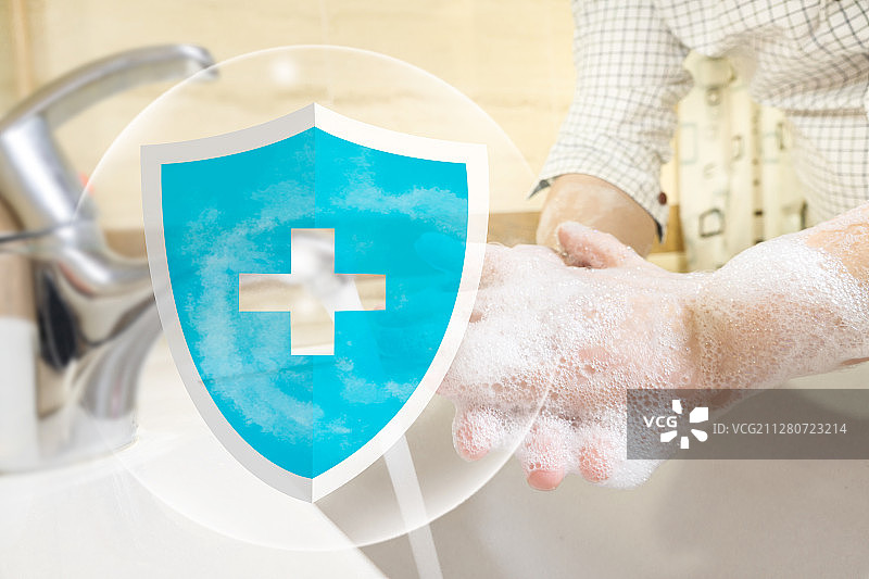洗手与健康保护概念图片素材